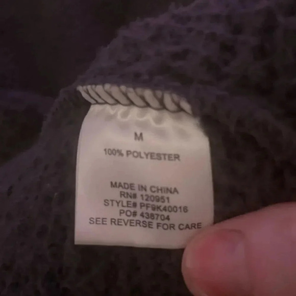 PINK ROSE OVERSIZED SOFT OPEN HOODED TEDDY BEAR JACKET SIZE M - Picture 6 of 13